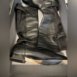 JOHNSTON & MURPHY Boots Black Tall Stretch Calf Size 8.5